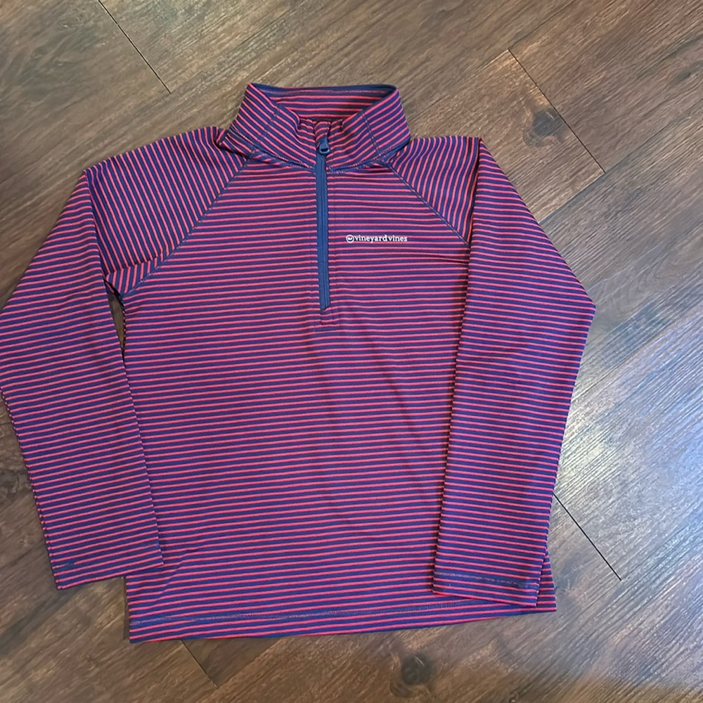 Vineyard Vines 6T Boys 3/4 Sankaty zip up shirt
